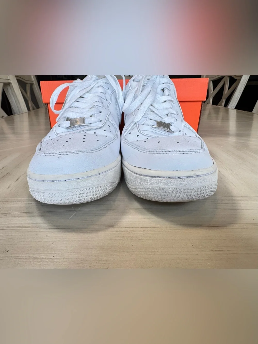 Nike Air Force 1 ’07 Triple White Men’s Size 9 Authentic